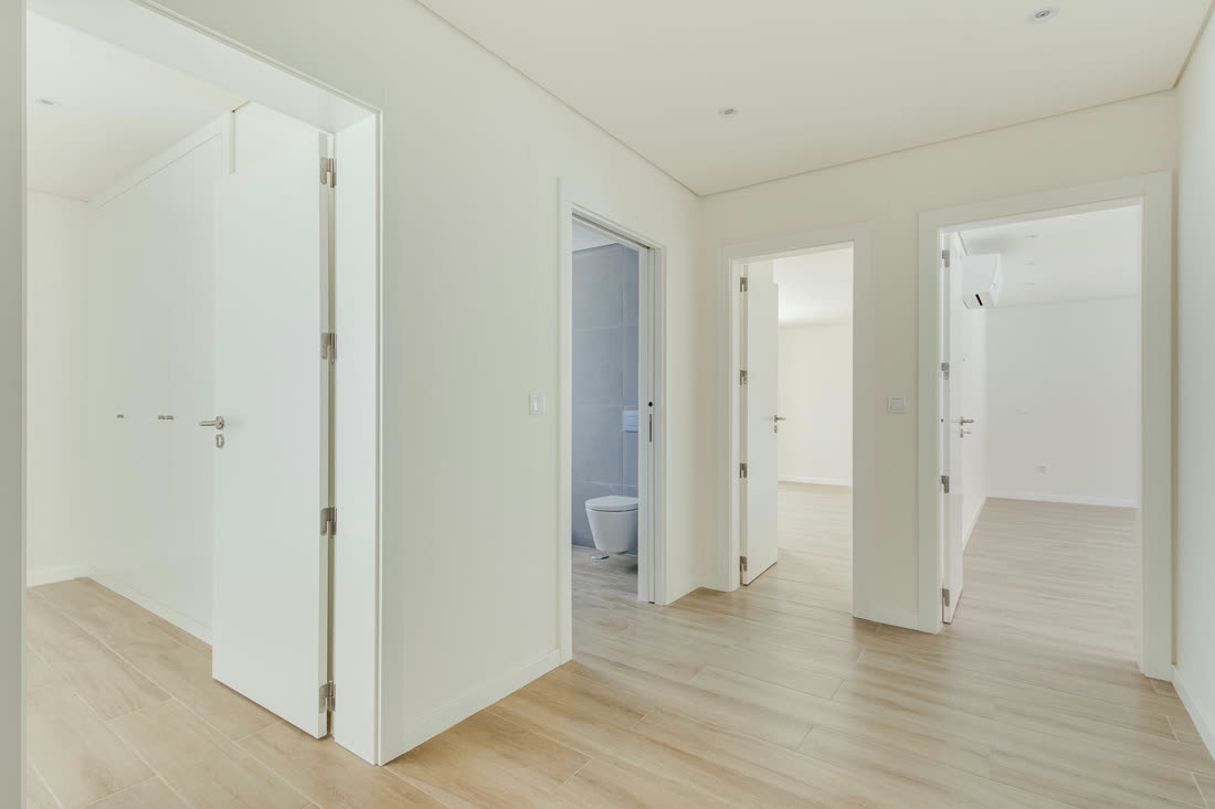 Corredor, piso dos quartos